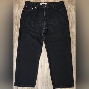 Men's vintage Levi's 550 Relaxed Jeans Black Size 40x29 fit ‎ (42x30) Straight